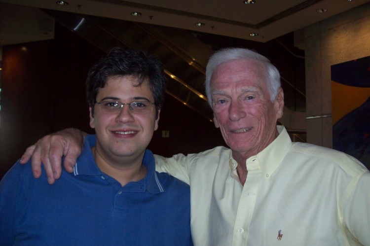 O Mensageiro Sideral e Gene Cernan, depois de uma entrevista incrível em 2010. (Crédito: Salvador Nogueira/arquivo pessoal)